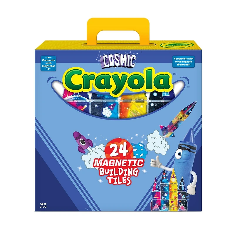 CREATEON Crayola Cosmic Magnetic Tile 24 Pc Ensemble