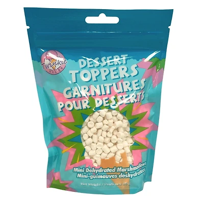 Garnitures de dessert scintillantes - Mini guimauves déshydratées Garnitures de dessert scintillantes - Mini guimauves déshydratées 85g