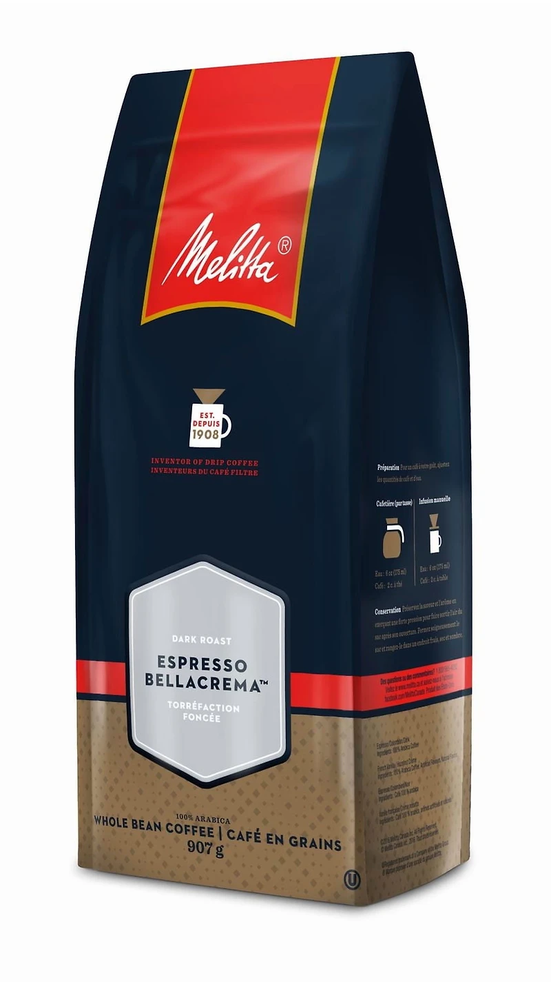Café espresso à grains entiers de Melitta