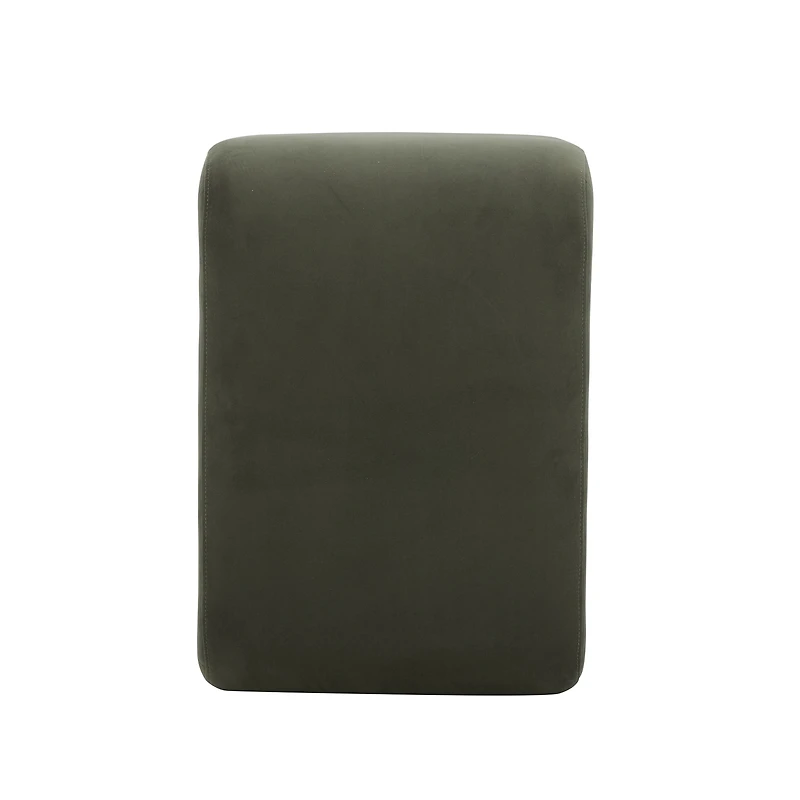 Better Homes & Gardens Juliet Velvet Waterfall Ottoman, Olive