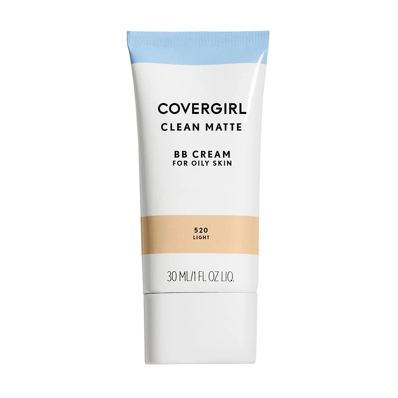 COVERGIRL Crème BB Clean Matte, sans huile, longue tenue, peau sensible, légère, 100% Sans Cruauté Crème BB sans huiles