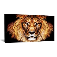 Design Art Hear Him Roar Lion Animal Single Panel Canvas Wall Art