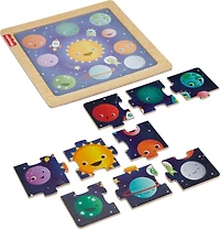 Fisher-Price Wooden Jigsaw Puzzle Space Theme - Walmart Exclusive