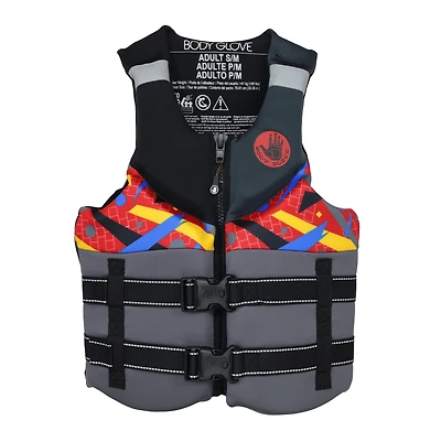 Veste de sauvetage adulte S/M gilet nautique ajustable écologique avec matériaux recyclés pour navigation kayak et pêche