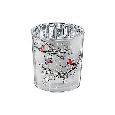 Bougeoir En Verre Oiseau Petit - Lot De 2