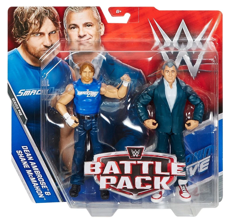 WWE – Série 46 – Coffret Combat – Figurines articulées – Dean Ambrose et Shane McMahon