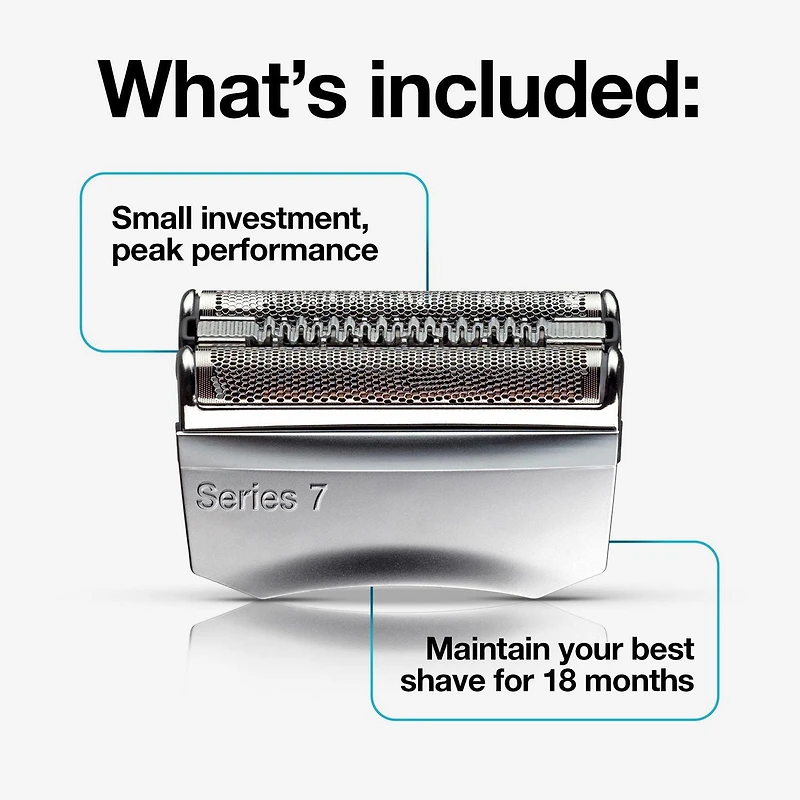 Braun Series 7 70S Electric Shaver Head Replacement Cassette – Silver, 1CT