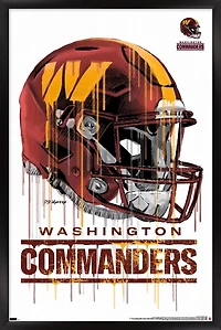 NFL Washington Commanders - Drip Helmet 22 Wall Poster