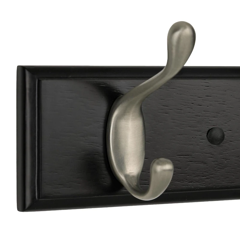 Era Support à 4 Crochet Classic Noir 15.75x2.75x2.75 po.