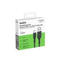 Cable BoostCharge Eco USBA vers Lightning 1 m/3,3 pi Cable souple et flexible pour charge rapide, cable chargeur Lightning pour iPhone 14 et series anterieures iPad 9e gen et AirPods NR