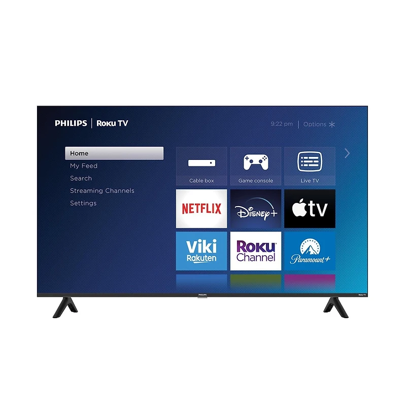 55" Philips, Roku TV, 4K Ultra HD, 2160p, HDR10, 120PMR