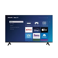 55" Philips, Roku TV, 4K Ultra HD, 2160p, HDR10, 120PMR