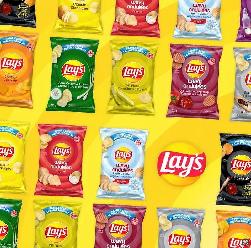 Lay's Oven Baked Bar-B-Q flavoured Potato Chips, 177 g.
