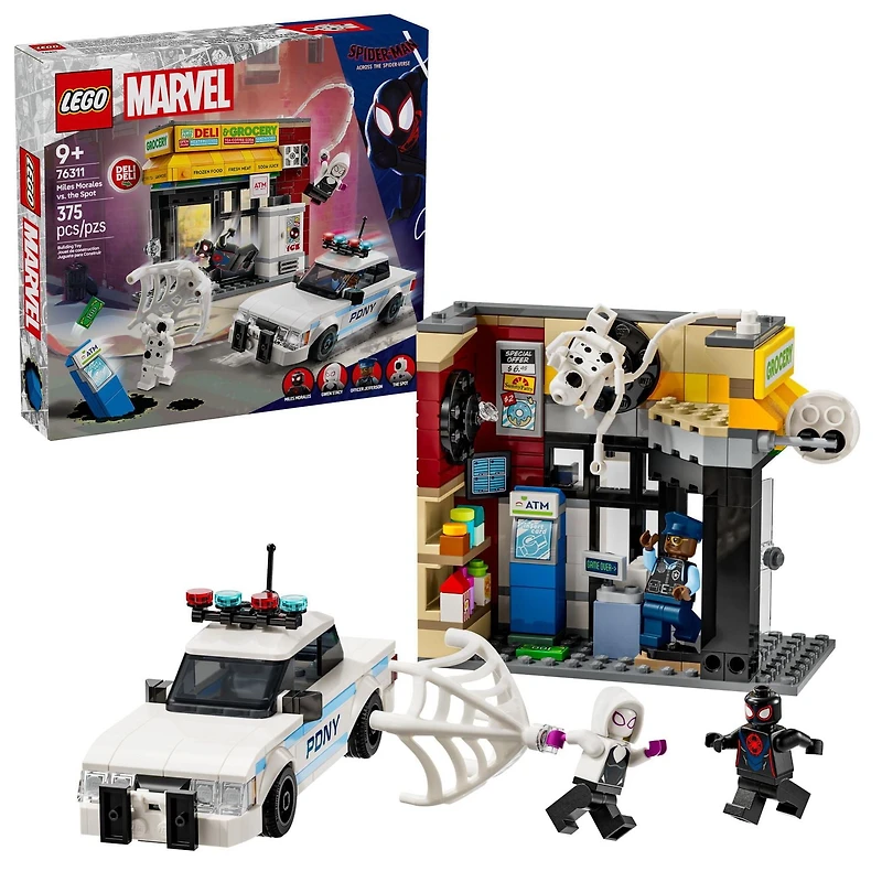 LEGO Super Heroes Marvel Spider-Verse : Miles Morales contre la Tache 76311 Ensemble de construction (375 pièces) Comprend 375 pièces, 9+ ans