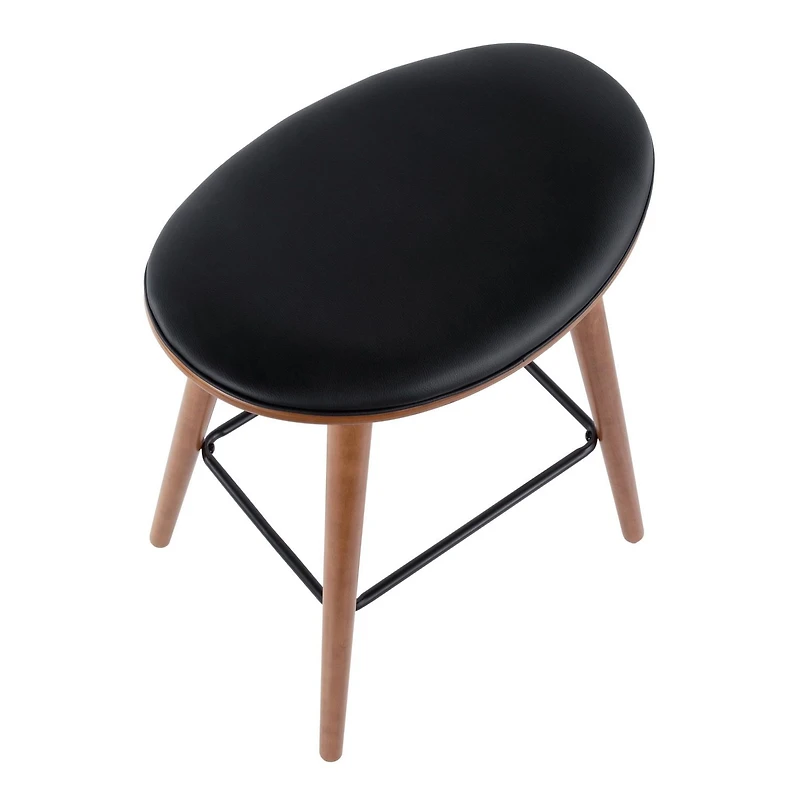 Tabouret de comptoir moderne milieu-du-siècle Saddle de LumiSource