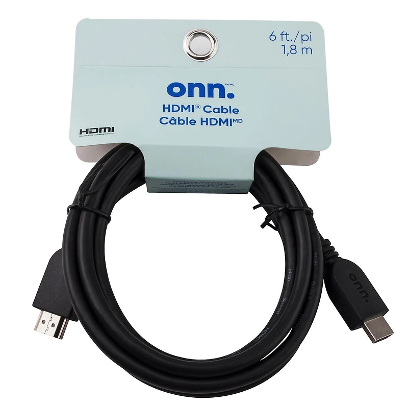Câble HDMI optimisé 4K de 1,8 cm (6 pi) onn. Son/audio riche
