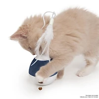 Catit PIXI Spinner Electronic Cat Toy, White & Blue