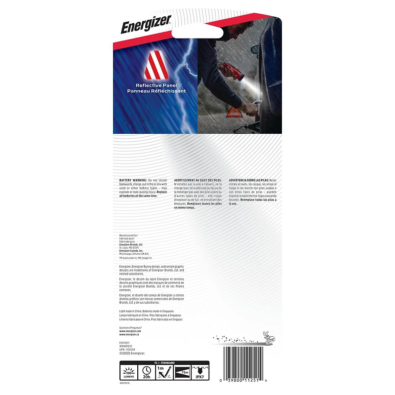 Energizer Waterproof LED AA Flashlight, Weatheready Floating Light