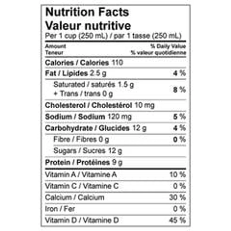 Dairyland Lait sans lactose partiellement écrémé 1 % 4L