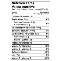 Dairyland Lait sans lactose partiellement écrémé 1 % 4L