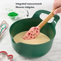 Bol de cuisine à mélanger 3 qt, Holiday Time, Vert