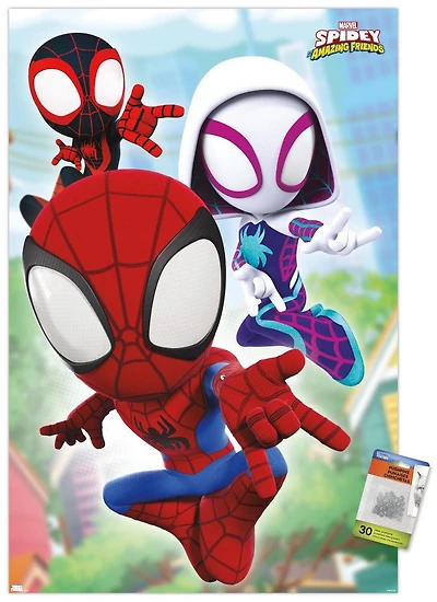 Marvel Spidey and His Amazing Friends - Webs Wall Poster, 22.375" x 34"