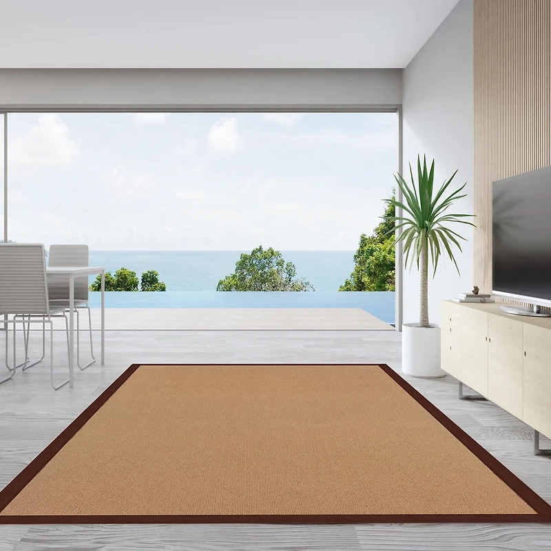 Tapis Athena liège et marron 9 pi 10 po x 13 pi