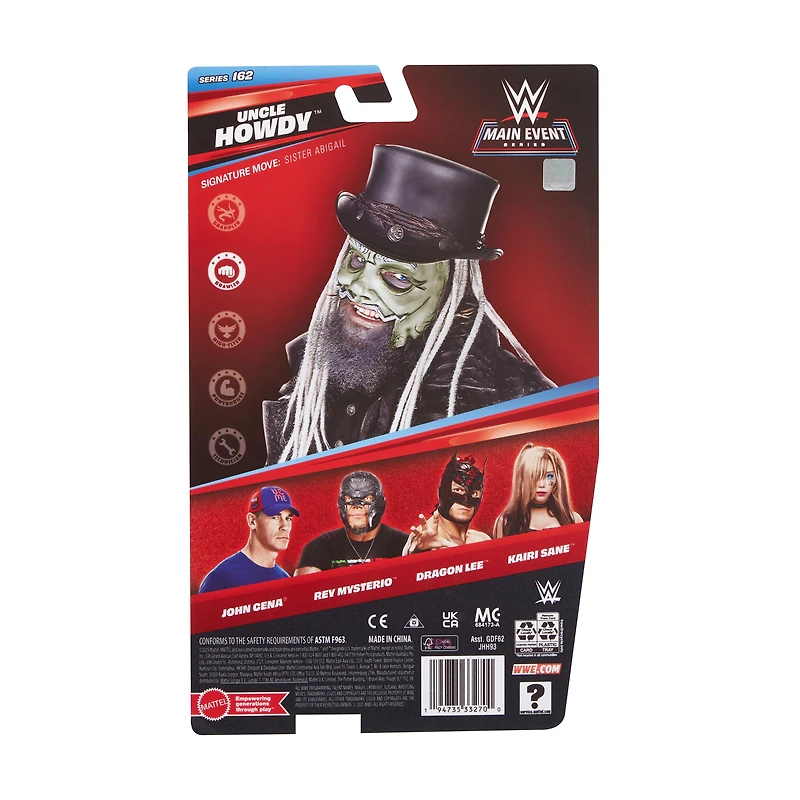 WWE-Figurine articulée Main Event Uncle Howdy série162
