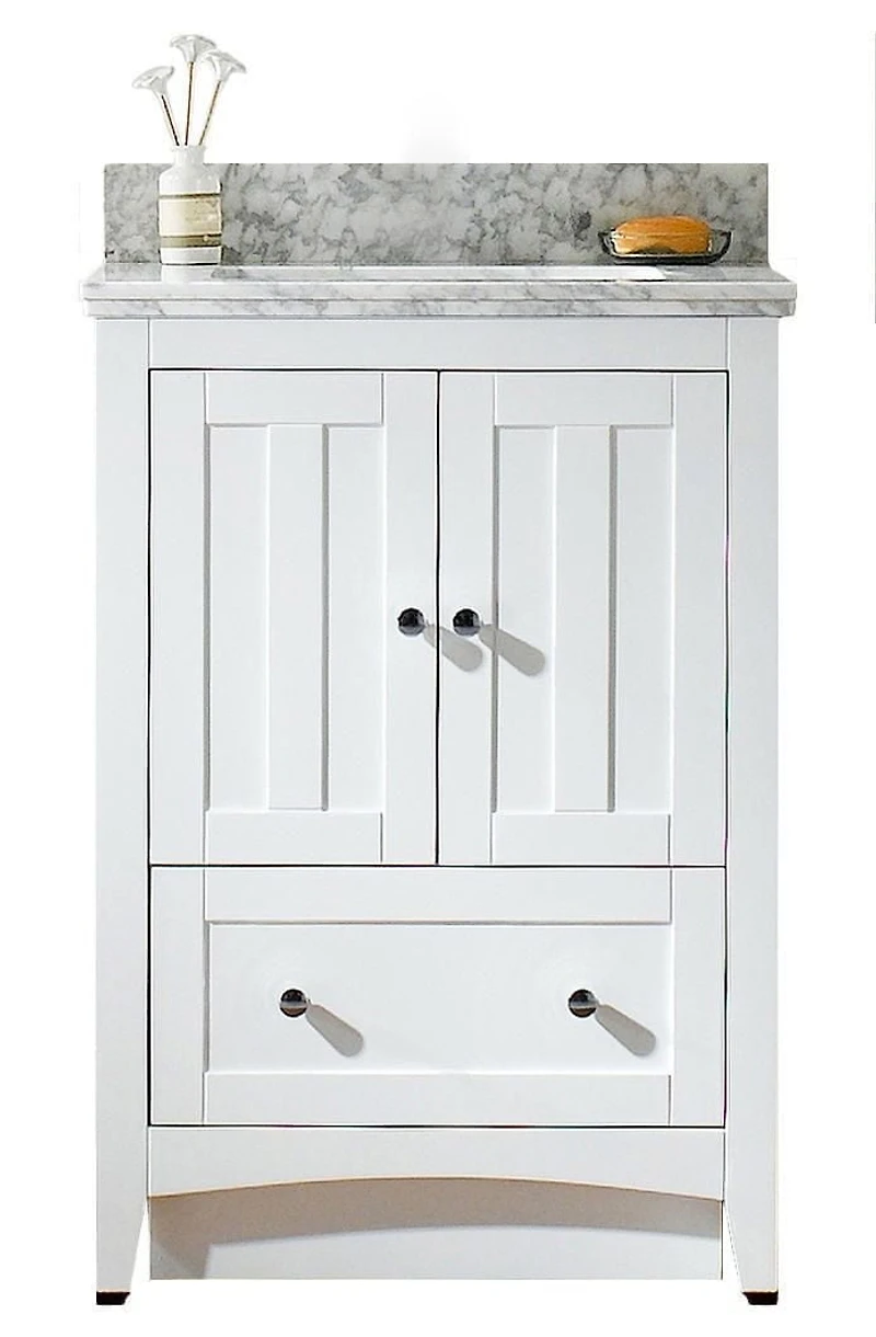 American Imaginations 23.75-in. W Vanity Set White AI-17516