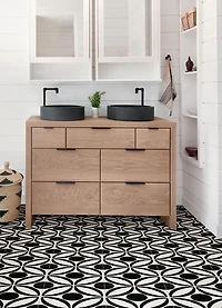 FloorPops Ensemble de 20 carreaux de sol Tory Peel & Stick