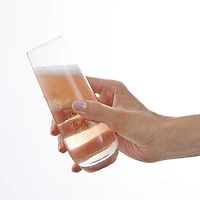 Milo Crystal Stemless Champagne Flute Glasses - 9.4 oz - Set of 8