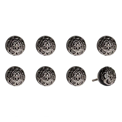 KNOB-IT VINTAGE HANDPAINTED CERAMIC KNOBS (8 Pack) K000001