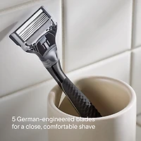 Harry's Original Blades - Men's Razor Refill Pack for Smooth Shaving - Razor Head Replacement - Five Sharp Blades - Flexible Hinge - Moisture Strip - Precision Trimmer - 4 Count