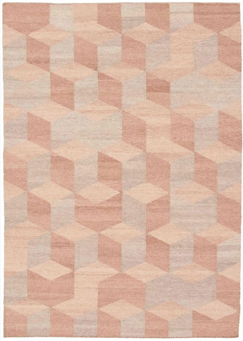 ECARPETGALLERY Tapis Fait à la Main pour Salon, Salle à Manger et Chambre à Coucher Transitionnel Collection Organique & Pure 5'1" x 8'1" en Gris