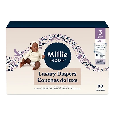 Couches de Luxe de Millie Moon, Taille 3, 88 unités