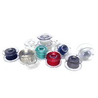 SINGER® Class 15J Bobbins - Plastic, Transparent, 4 pack, SINGER® Class 15J Bobbins