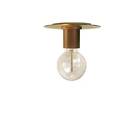 Dainolite RSW-61FH-AGB Aged Brass Flush Mount