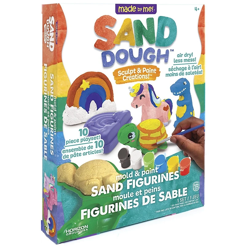 Made By Me! Sand Dough Sculpt & Paint Creations! Mold & Paint Sand Figures, sand dough