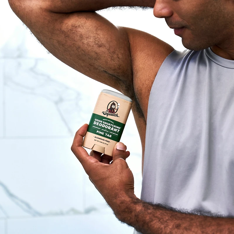 Déodorant naturel pour hommes Dr. Squatch - Anti-odeurs sans aluminium - Pine Tar - 75 g