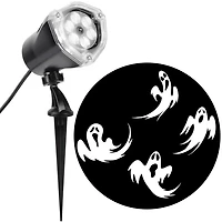 Lightshow Projection-Noir Case-Whirl-A-Motion-Scary Ghost (Blanc)