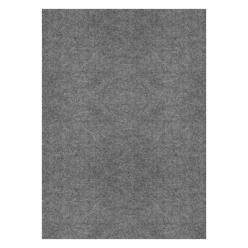 Tapis d'intérieur-extérieur gris de 6 pi x 8 pi