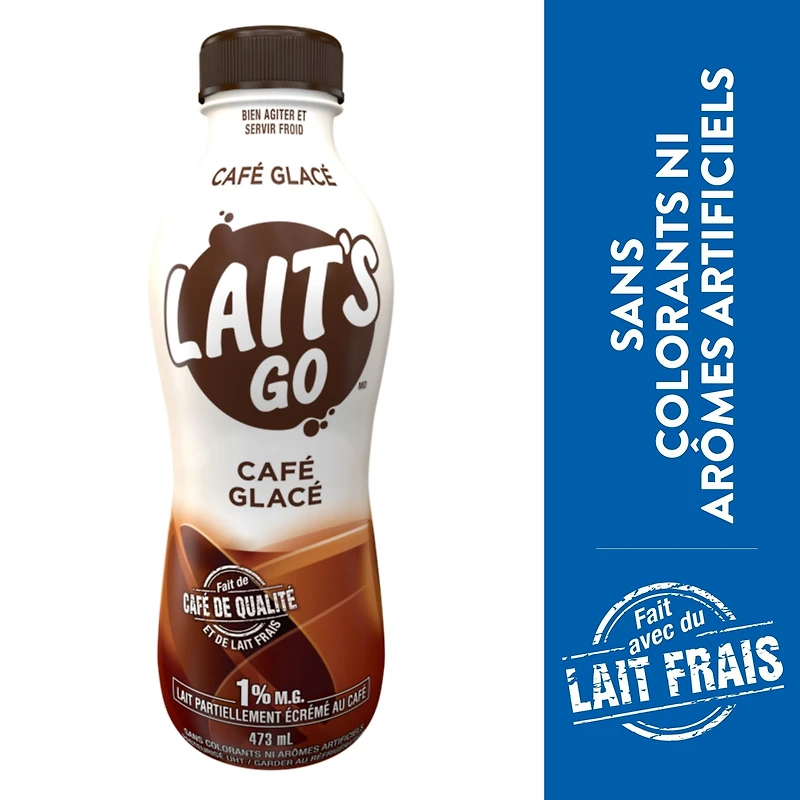 Lait's Go Lait partiellement écrémé au café 1 % 473 mL