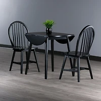 Moreno 3pc Drop Leaf Dining Table with Chairs