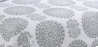 Marina Decoration Rich Printed Stitching Coverlet Bedspread Ultra Soft Bedding Summer Quilt Set with Quilted Sham, Grey Floral Mandala Pattern