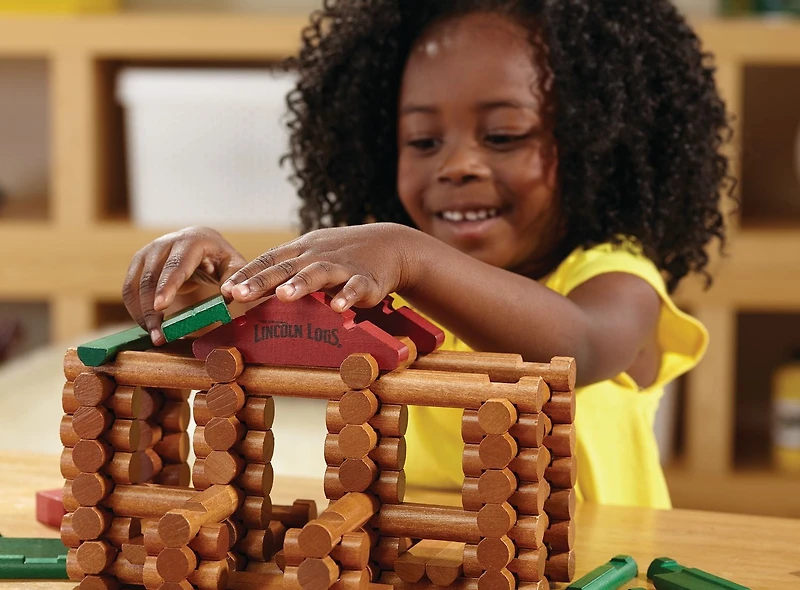 Lincoln Logs-111pc Tin