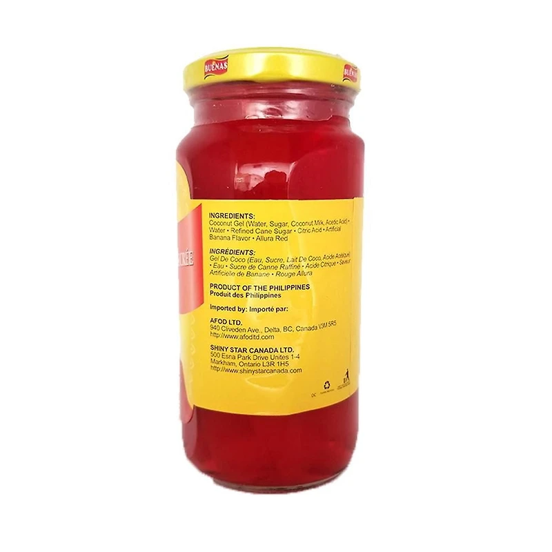 sirop de gel de noix de coco buenas