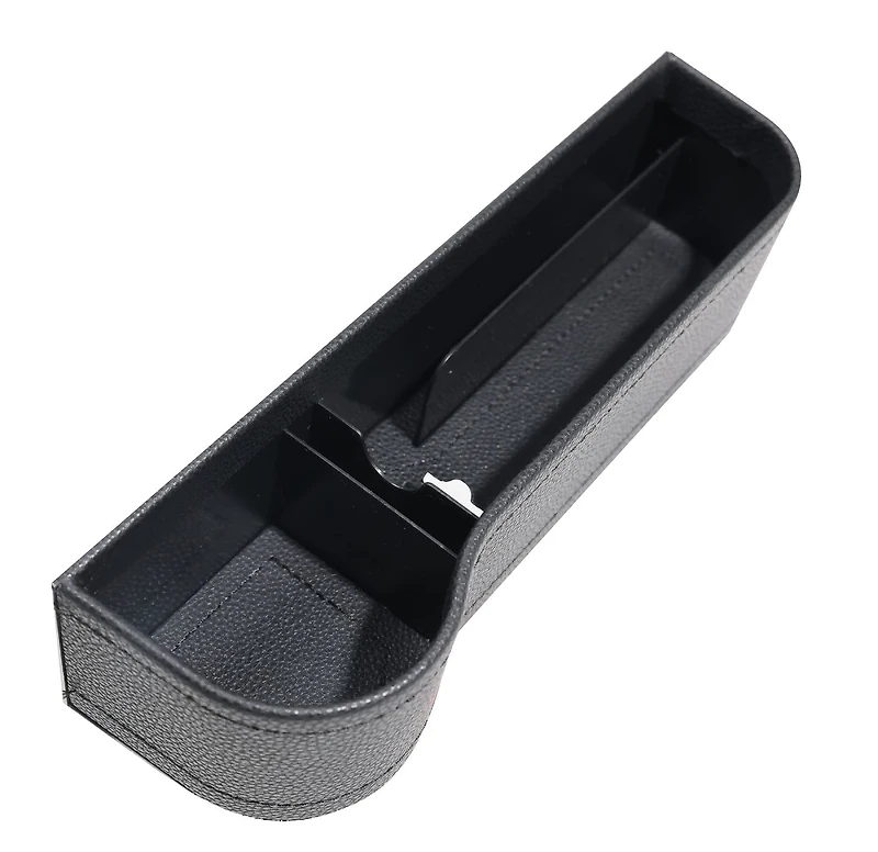 Auto Drive 1 Piece Automotive Car Seat Gap Storage Organizer Black, Easy Clean, Storage, Universal Fit