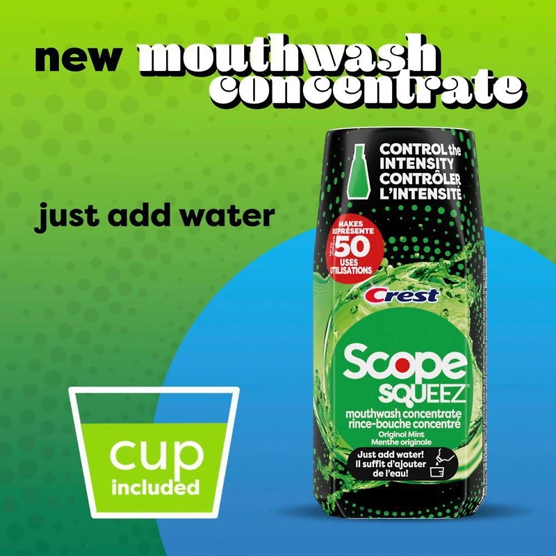 Rince-bouche concentré Scope Squeez, Menthe originale