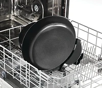 Mainstays Poêle céramique ronde de 30.5 CM, noir, antiadhésive, 1200 W, régulation de température amovible, lavable au lave-vaisselle