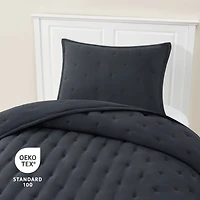 Mainstays 3-Piece Comforter Set, Greystone, Double Queen, Double Queen